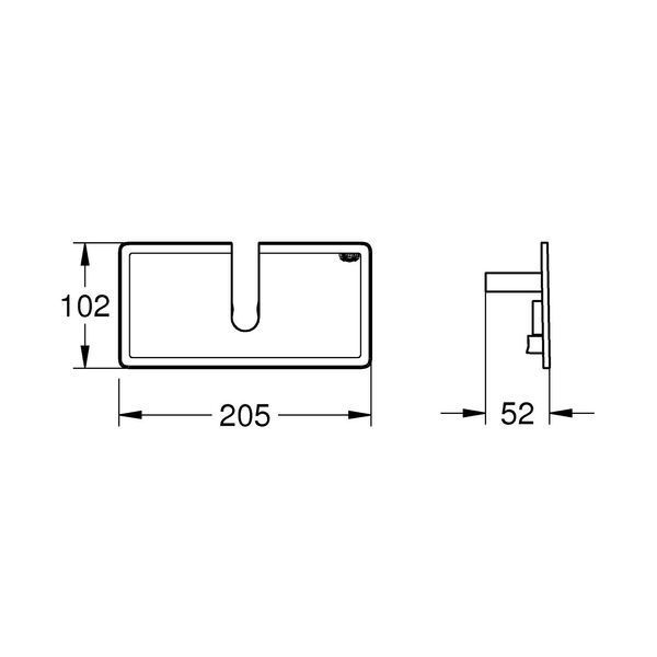Полиця для душових систем Grohe EasyReach 26362LN1 CV034984 фото