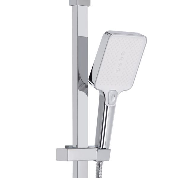 Душевая система универсальная Qtap Swan Cascada на три потребителя (с изливом) QTSWA111CRW45570 Chrome/White SD00051694 фото