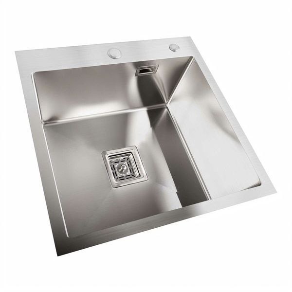Мойка Platinum Handmade HSBB 500x500x220 нержавейка (квадратный сифон,3.0/1.0) 37644 фото