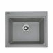Гранітна мийка для кухні Platinum 5852 VESTA матова Сіра 3530 фото 1