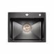 Кухонная мойка 50*45 PVD черная Platinum Handmade (сифон круглый, 3,0/0,8) 42623 фото 1
