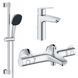 Комплект смесителей для ванной комнаты с термостатом Grohe QuickFix UA202304TS CV030620 фото 1
