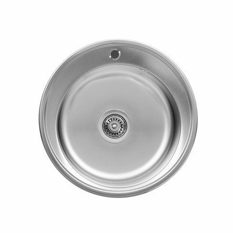 Кухонная мойка из нержавеющей стали Platinum САТИН 510 (0,8/180 мм) 11593 фото
