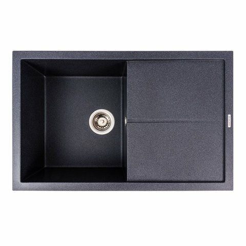 Гранитная мойка для кухни Platinum MAGNUM 7950 матовая Карбон 51327 фото