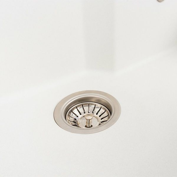 Гранитная мойка для кухни Platinum NIKA 7545 матовая Белоснежная 47783 фото