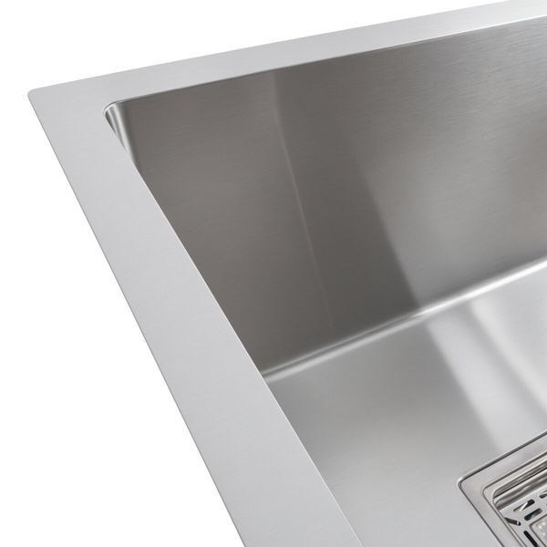 Кухонна мийка нержавійка Platinum Handmade HDB 80*45 на дві чаші (квадратний сифон) 40404 фото