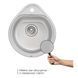 Кухонная мойка Qtap 4450 0,8 мм Satin (QT4450SAT08) SD00040980 фото 7