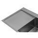 Комплект кухонной мойки Kroner KRP Geb&uuml;rstet 78х49RHM BLK04 nichel SL54728 фото 8