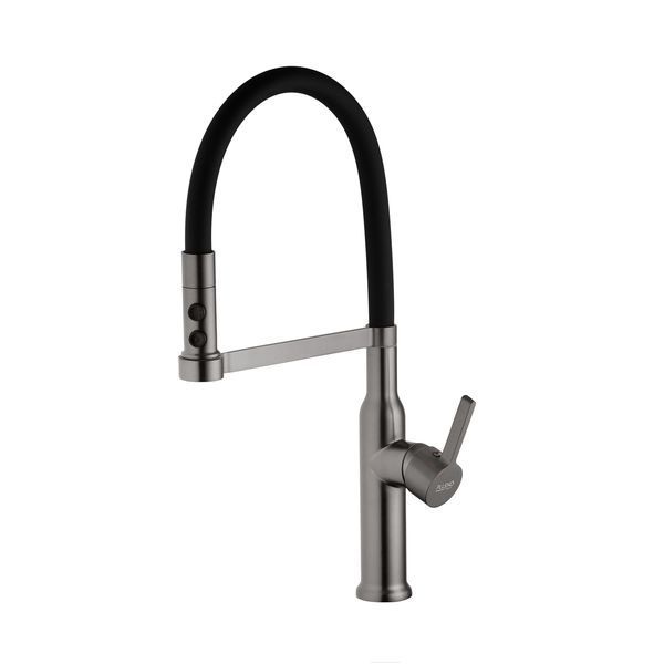 Комплект кухонной мойки Kroner KRP Schwarze 78х49LHM PVD ST07 Grafite SL44791 фото