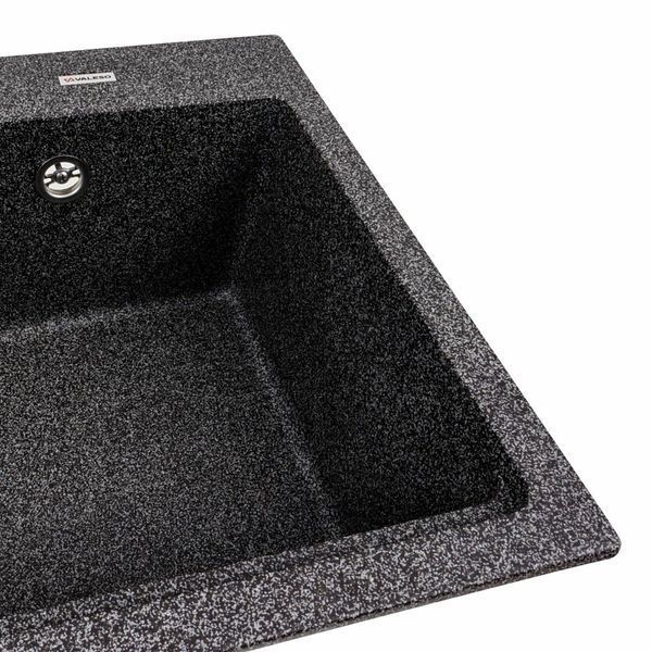 Гранитная мойка для кухни Platinum NIKA 7545 матовая Графит 47784 фото