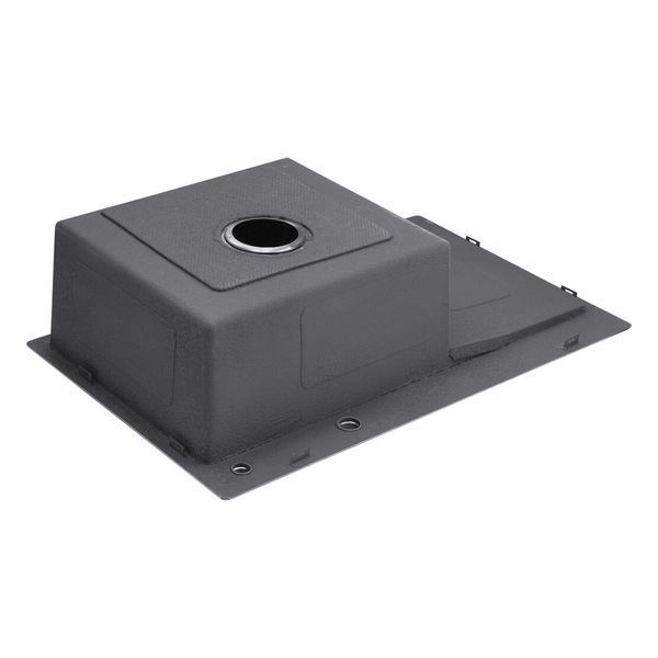 Комплект кухонной мойки Kroner KRP Schwarze 78х49LHM PVD ST07 Grafite SL44791 фото