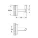 Гачок для ванної кімнати Grohe QuickFix Start Cube 409612430 CV033754 фото 2