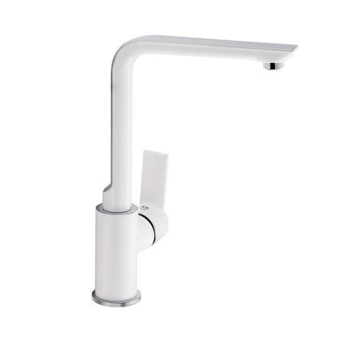 Змішувач для кухні Qtap Ustek QTUS9016107FCW Chrome/White SD00041974 фото