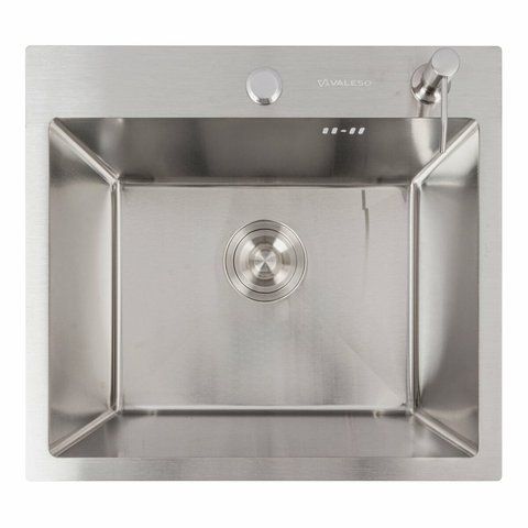 Кухонная мойка 50*45 нержавейка Platinum Handmade (сифон круглый, 3,0/0,8) 46752 фото