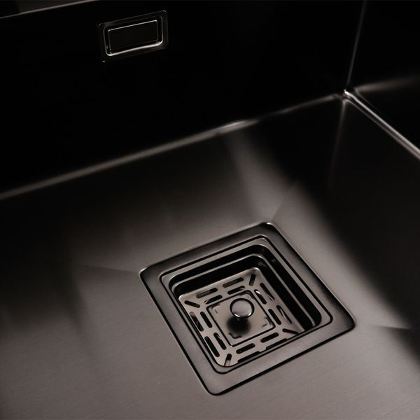 Кухонна мийка прихована чорна Platinum TZ 50*50 40963 фото