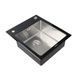 Кухонная мойка Platinum Handmade BLACK GLASS 600x510x200 23641 фото 3