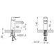 Смеситель для раковины Lidz Wieza 001 (k35) LDWIE001CRM45409 Chrome SD00051533 фото 2