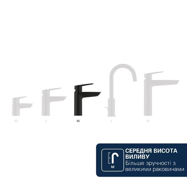 Смеситель для раковины Grohe QuickFix Dice ES M-Size 1018362430 с донным клапаном CV036192 фото