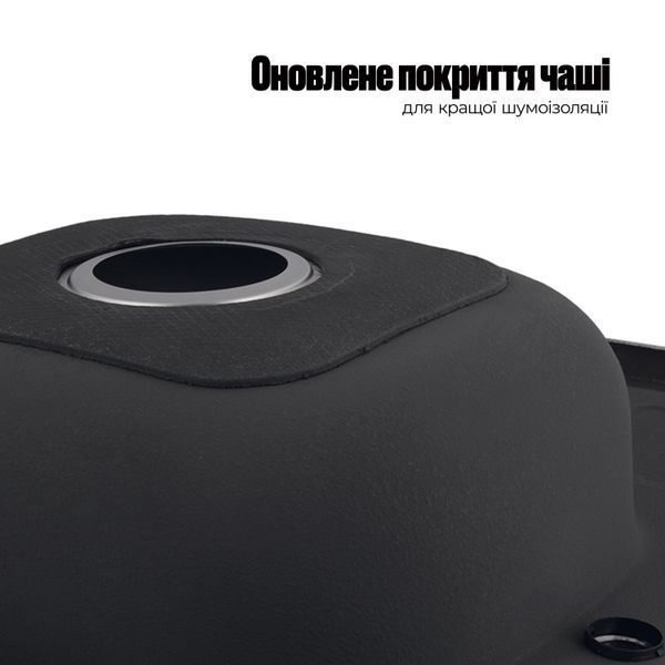 Кухонна мийка Lidz 6060-L 0,6 мм Satin (LIDZ6060SAT06) SD00040831 фото