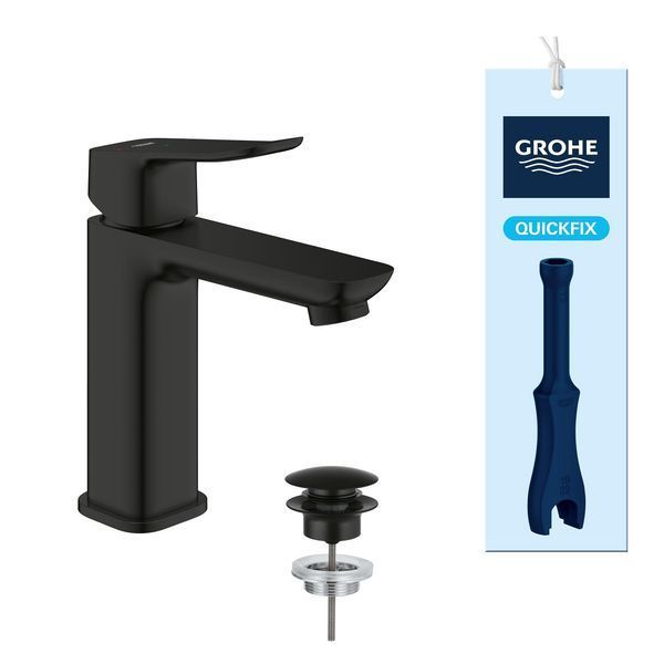Смеситель для раковины Grohe QuickFix Dice ES M-Size 1018362430 с донным клапаном CV036192 фото