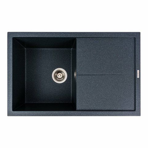 Гранитная мойка для кухни Platinum MAGNUM 7950 матовая Антрацит 51343 фото
