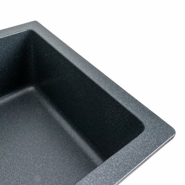 Гранитная мойка для кухни Platinum PARUNA 7945 матовая Антрацит 48851 фото