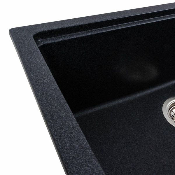 Гранитная мойка для кухни Platinum NIKA 7545 матовая Карбон 47788 фото