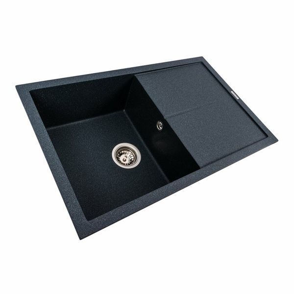 Гранитная мойка для кухни Platinum MAGNUM 7950 матовая Антрацит 51343 фото