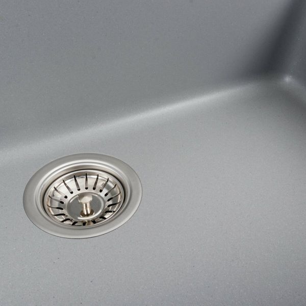 Гранитная мойка для кухни Platinum 7945 Paruana матовая (серый металлик) 48994 фото