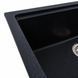 Гранитная мойка для кухни Platinum NIKA 7545 матовая Карбон 47788 фото 5
