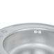 Кухонная мойка Lidz 510-D 0,6 мм Satin (LIDZ510D06SAT) SD00027760 фото 7