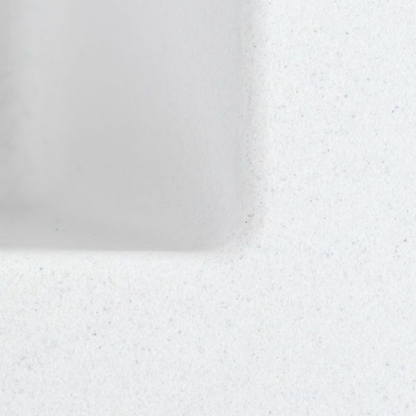Гранитная мойка для кухни Platinum RUBA 4040 матовая Белоснежная 48615 фото