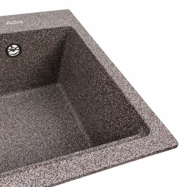 Гранитная мойка для кухни Platinum NIKA 7545 матовая Микс 47789 фото