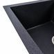 Гранитная мойка для кухни Platinum CRIPTA 6550 матовая Карбон 51344 фото 4