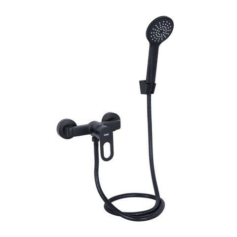 Смеситель для душа Lidz Latwa 010 (с душевым гарнитуром) (k40) LDLAT010BLA45421 Black SD00051545 фото