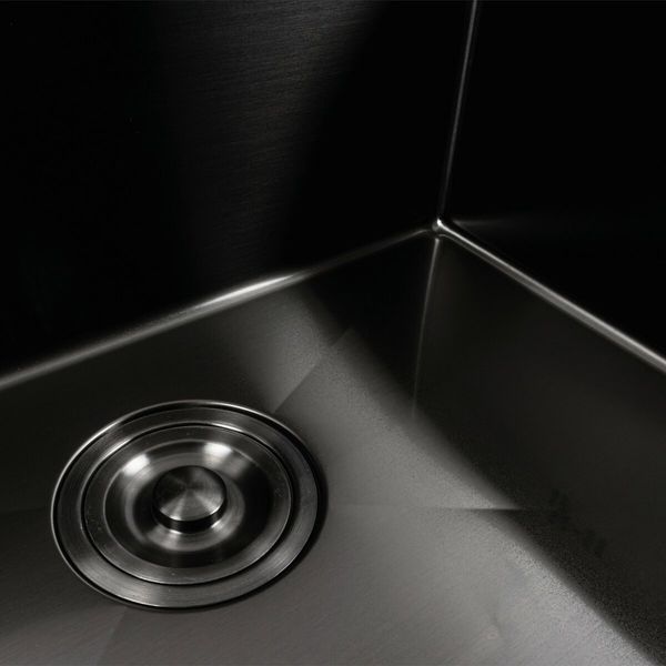 Кухонная мойка черная PVD 78*46 Platinum Handmade 42225 фото