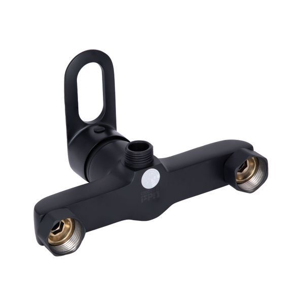 Змішувач для душу Lidz Latwa 010 (з душовим гарнітуром) (k40) LDLAT010BLA45421 Black SD00051545 фото
