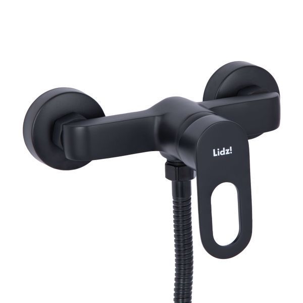 Змішувач для душу Lidz Latwa 010 (з душовим гарнітуром) (k40) LDLAT010BLA45421 Black SD00051545 фото