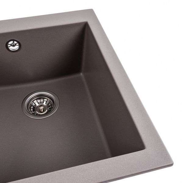 Гранитная мойка для кухни Platinum 4150 SOKIL матовая Дюна 41611 фото