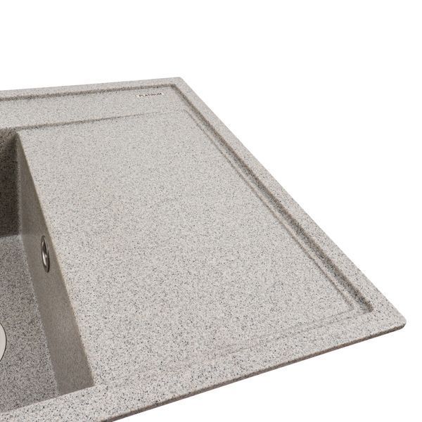 Гранитная мойка для кухни Platinum 7950 AZURIT серый 41070 фото