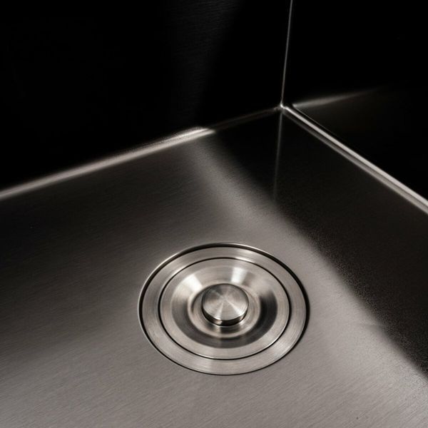 Кухонная мойка CM 65*50 L PVD черная Platinum Handmade (круглый сифон 3.0/0.8) 44561 фото