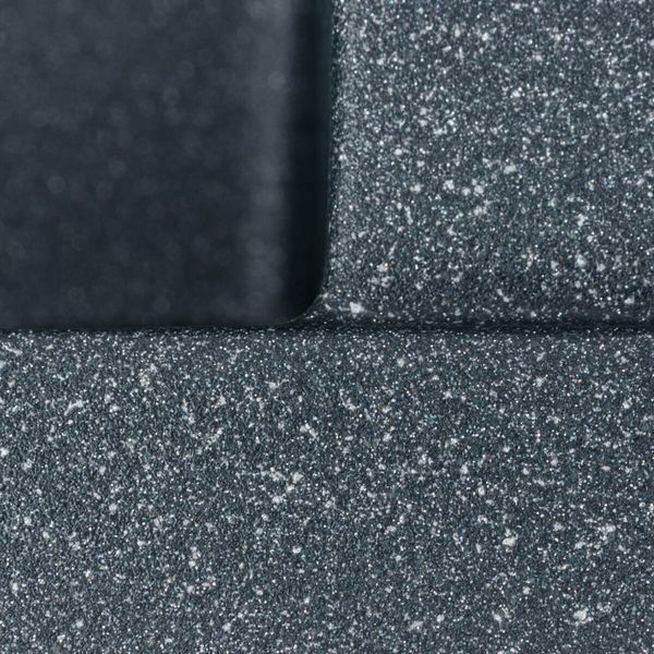 Гранитная мойка для кухни Platinum CRIPTA 6550 матовая Антрацит 51347 фото