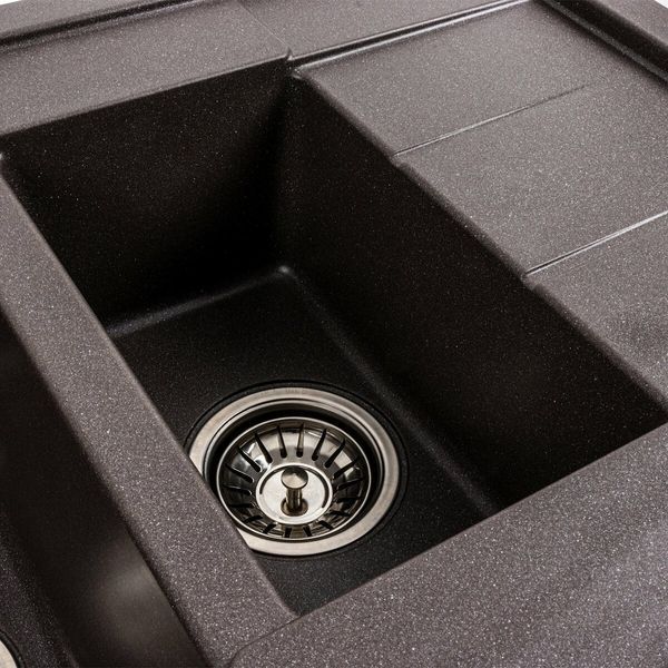 Гранітна мийка для кухні Platinum 7850W TOSKANA матовий Гренадін 49000 фото