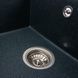 Гранитная мойка для кухни Platinum CRIPTA 6550 матовая Антрацит 51347 фото 5