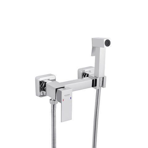 Набор для гигиенического душа со смесителем Kroner KRP Edelstahl Kubus - CHR052 CV031896 фото