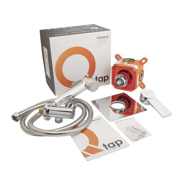 Смеситель скрытого монтажа для биде Qtap Form CRM 001AB SQ SD00036238 фото