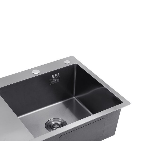 Комплект кухонної мийки KRP SCH03918 Schwarze - 7849RHM PVD ST042861 фото