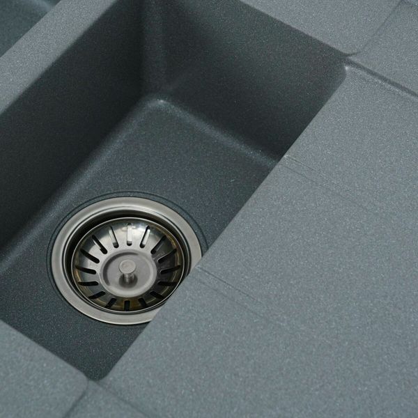 Гранитная мойка для кухни Platinum 7850W TOSKANA матовая Серый муссон 3656 фото