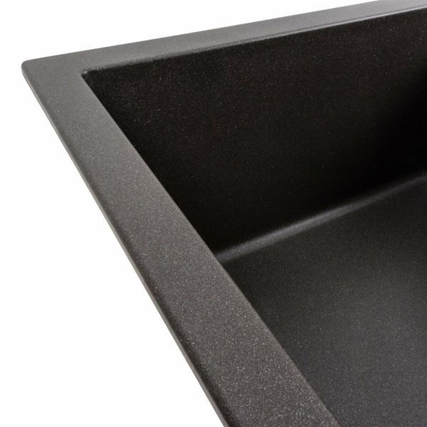 Гранитная мойка для кухни Platinum SELENA 7950 матовая Морион 49073 фото