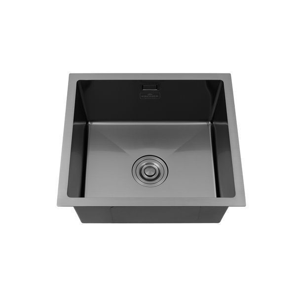 Кухонная мойка Kroner KRP Schwarze - 4843HM PVD (3.0/1.0 мм) CV022792 фото
